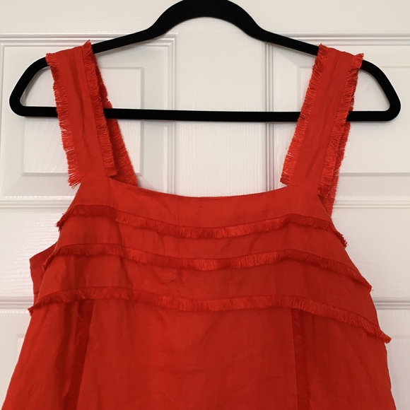 J. Crew Linen Fringe Tank Top - Picture 2 of 12